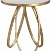 Uttermost Montrez Gold Side Table Home