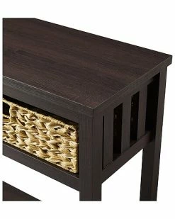 Hewson Mission Storage Espresso Entry Table Home -Shop Style Sales 3050186278 RLLD 4