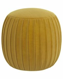 Skyline Furniture Velvet Citronella Ottoman Home