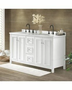 Alaterre Williamsburg 60in Vanity Cabinet Only Home 13 Alaterre Williamsburg 60in Vanity Cabinet Only Home -Shop Style Sales 3050197219 RLLD 5