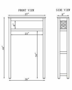 Alaterre Derby 27in Over Toilet Shelf Home 7 Alaterre Derby 27in Over Toilet Shelf Home -Shop Style Sales 3050197221 RLLD 3