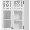 Alaterre Derby 27in Wall Mounted Bath Storage Cabinet With Glass Cabinet Doors Home -Shop Style Sales 3050197223 RLLD 1