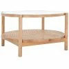 Safavieh Couture Karyna Rattan & Glass Table Home