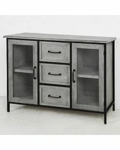 StyleCraft Wood And Metal Cabinet Home