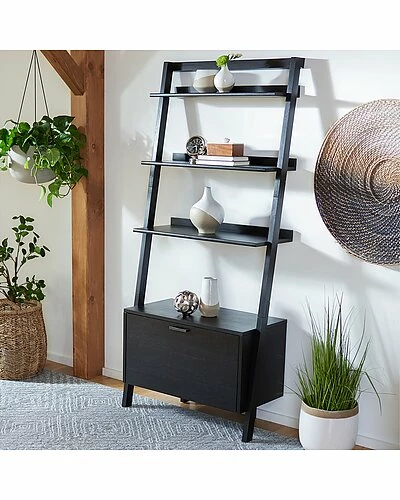 Safavieh Vlad 3-Shelf 1 Door Etagere Home 4 Safavieh Vlad 3-Shelf 1 Door Etagere Home - Image 2