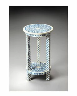 Butler Specialty Company Amanda Blue Bone Inlay Accent Table Home