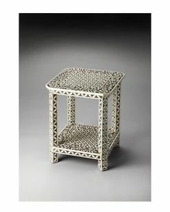 Butler Specialty Company Amelia Brown Bone Inlay Side Table Home