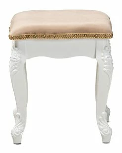 Baxton Studio Isabella French Beige Velvet And Ottoman Stool Home 8 Baxton Studio Isabella French Beige Velvet And Ottoman Stool Home -Shop Style Sales 3050220473 RLLD 2