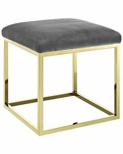 Modway Anticipate Velvet Ottoman Home
