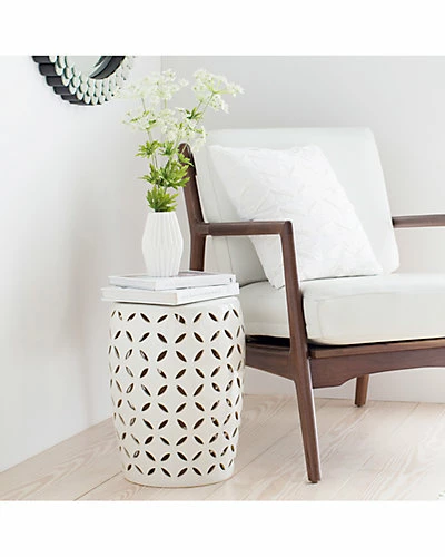 Surya Chantilly Indoor/Outdoor Stool/End Table Home 4 Surya Chantilly Indoor/Outdoor Stool/End Table Home - Image 2