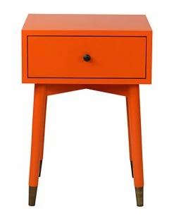East At Main At Main Weeks Orange Acacia Wood Square Accent Table Home