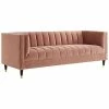 Nicole Miller Geoffey Velvet Sofa Home