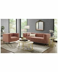 Nicole Miller Geoffey Velvet Sofa Home -Shop Style Sales 3050228018 RLLD 3