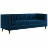 Nicole Miller Geoffey Velvet Sofa Home