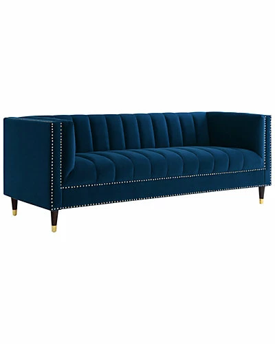 Nicole Miller Geoffey Velvet Sofa Home 3 Nicole Miller Geoffey Velvet Sofa Home