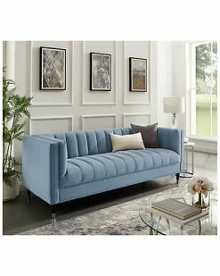 Nicole Miller Geoffey Velvet Sofa Home 7 Nicole Miller Geoffey Velvet Sofa Home -Shop Style Sales 3050228021 RLLD 2