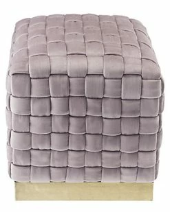 Nicole Miller Griffin Velvet Ottoman Home 7 Nicole Miller Griffin Velvet Ottoman Home -Shop Style Sales 3050228060 RLLD 3