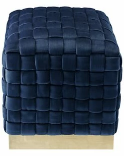 Nicole Miller Griffin Velvet Ottoman Home -Shop Style Sales 3050228061 RLLD 3