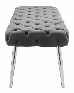 Nicole Miller Jilynn Velvet Bench Home -Shop Style Sales 3050228064 RLLD 3