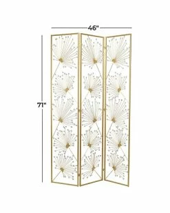 Peyton Lane Glam Floral Metal Room Divider Screen Home -Shop Style Sales 3050230849 RLLD 3