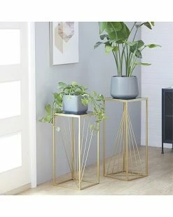 Peyton Lane Set Of 2 Marble Contemporary Accent Table Home -Shop Style Sales 3050230922 RLLD 2