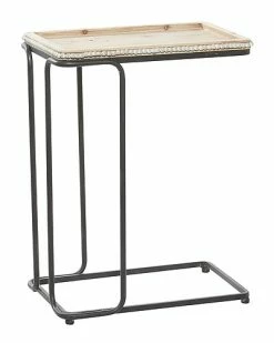 Peyton Lane Ceramic Industrial Accent Table Home