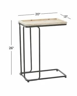 Peyton Lane Ceramic Industrial Accent Table Home -Shop Style Sales 3050230963 RLLD 3
