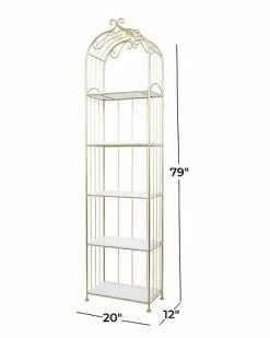 Peyton Lane Marble Glam Shelving Unit Home -Shop Style Sales 3050231035 RLLD 3