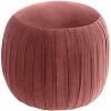 Skyline Round Shirred Ottoman Home