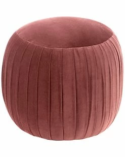 Skyline Round Shirred Ottoman Home