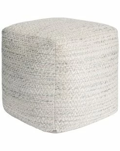 Pasargad Home Galaxy Zig-Zag Design Pouf