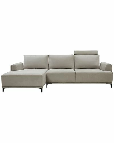 Pasargad Home Modern Left Beige Sectional Lucca Sectional Sofa 5 Pasargad Home Modern Left Beige Sectional Lucca Sectional Sofa - Image 3