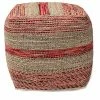 Baxton Studio Caiman Hemp Pouf Ottoman Home -Shop Style Sales 3050250357 RLLD 1