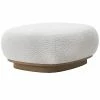 Sagebrook Home Upholstered Round Ottoman