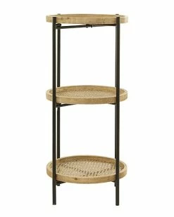 Peyton Lane Brown Metal Traditional Shelving Unit Home -Shop Style Sales 3050254449 RLLD 3