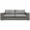 Moe's Home Collection Ansen Leather Sofa Concrete