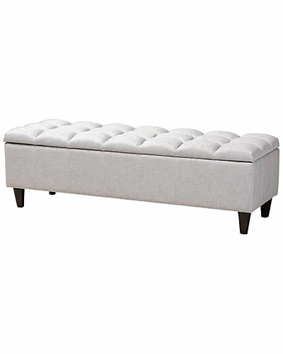 Design Studios Brette Modern Finished Wood Storage Bench Ottoman Home Graylish Beige 3 Design Studios Brette Modern Finished Wood Storage Bench Ottoman Home Graylish Beige