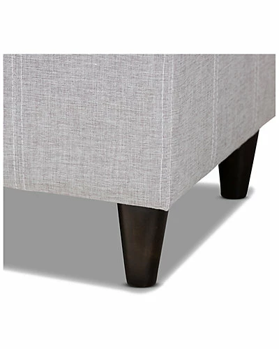 Design Studios Brette Modern Finished Wood Storage Bench Ottoman Home Graylish Beige 7 Design Studios Brette Modern Finished Wood Storage Bench Ottoman Home Graylish Beige - Image 5