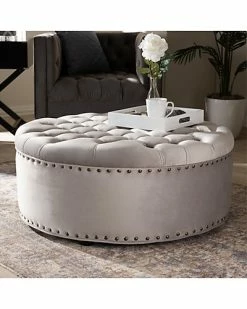 Design Studios Iglehart Light Velvet Tufted Cocktail Ottoman Home Slate Gray 8 Design Studios Iglehart Light Velvet Tufted Cocktail Ottoman Home Slate Gray -Shop Style Sales 3050271528 RLLD 2