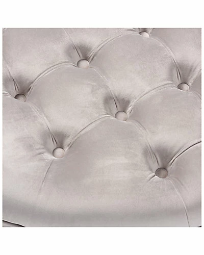 Design Studios Iglehart Light Velvet Tufted Cocktail Ottoman Home Slate Gray 5 Design Studios Iglehart Light Velvet Tufted Cocktail Ottoman Home Slate Gray - Image 3