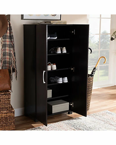 Design Studios Marine Wenge Wood Entryway Storage Cabinet Home 5 Design Studios Marine Wenge Wood Entryway Storage Cabinet Home - Image 3