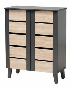 Design Studios Melle 2-Door Wood Entryway Shoe Storage Cabinet Home Oak/gray 15 Design Studios Melle 2-Door Wood Entryway Shoe Storage Cabinet Home Oak/gray -Shop Style Sales 3050271552 RLLD 1 1