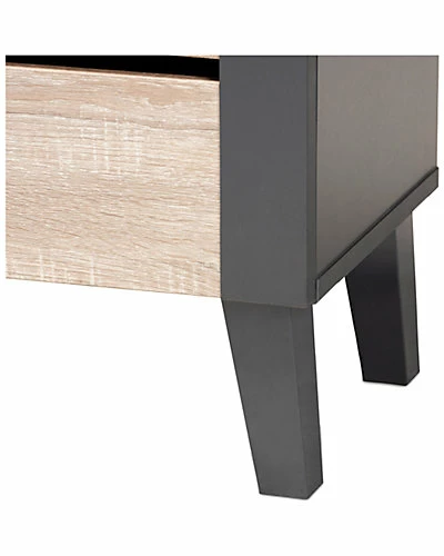 Design Studios Melle 2-Door Wood Entryway Shoe Storage Cabinet Home Oak/gray 7 Design Studios Melle 2-Door Wood Entryway Shoe Storage Cabinet Home Oak/gray - Image 5