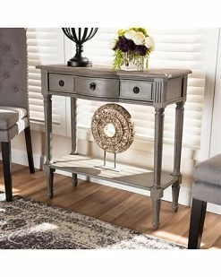 Design Studios Noelle Finished 1-Drawer Wood Console Table Home Gray -Shop Style Sales 3050271553 RLLD 2