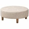 Design Studios Vinet Beige Natural Wood Cocktail Ottoman Home -Shop Style Sales 3050271569 RLLD 1