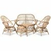 Baxton Studio Jayden Upholstered Rattan 5pc Living Room Set Home -Shop Style Sales 3050276381 RLLD 1
