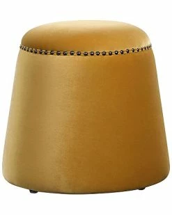 Uttermost Gumdrop Mustard Ottoman Home