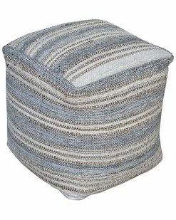 Uttermost Mesick Handwoven Gray Pouf Home