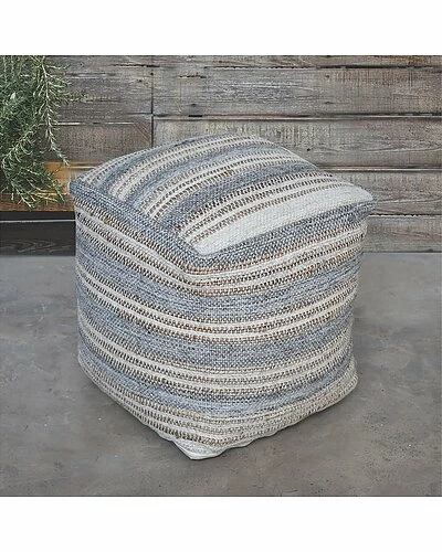 Uttermost Mesick Handwoven Gray Pouf Home 4 Uttermost Mesick Handwoven Gray Pouf Home - Image 2