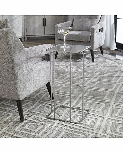 Uttermost Cadmus Pewter Accent Table Home 4 Uttermost Cadmus Pewter Accent Table Home - Image 2